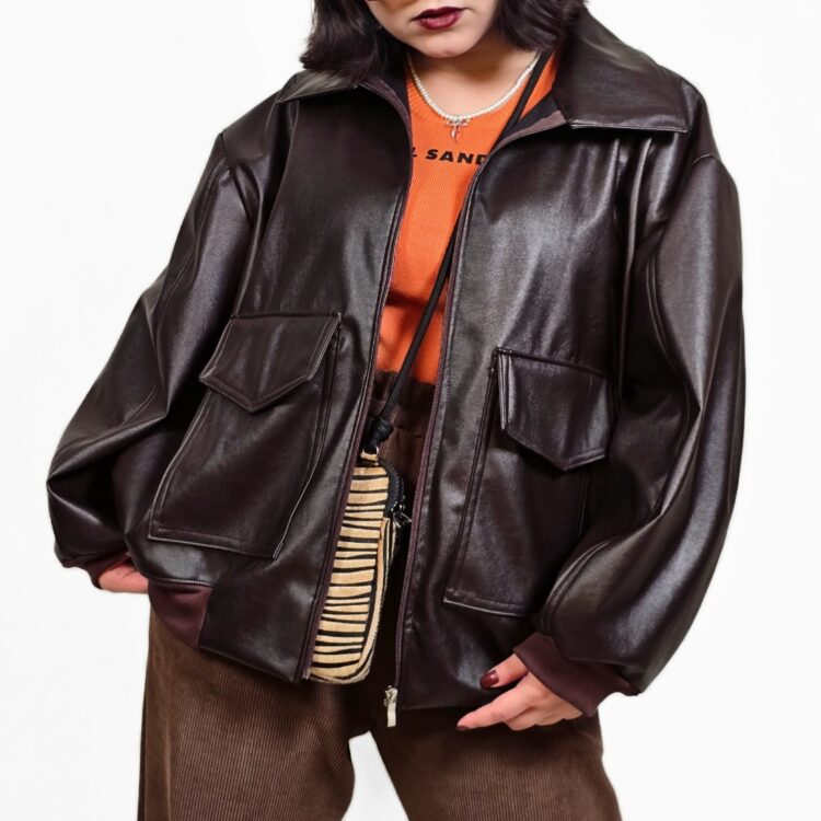 جکت چرم قهوه ایEspresso☕️