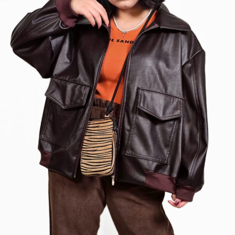 جکت چرم قهوه ایEspresso☕️