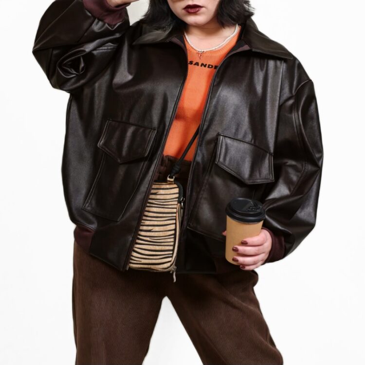 جکت چرم قهوه ایEspresso☕️